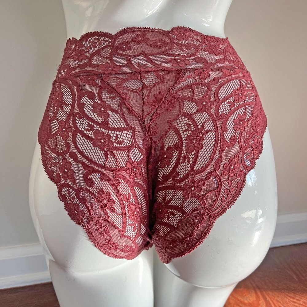 ‼️Sale ‼️Sexy High-Waisted Red All Lace Panties